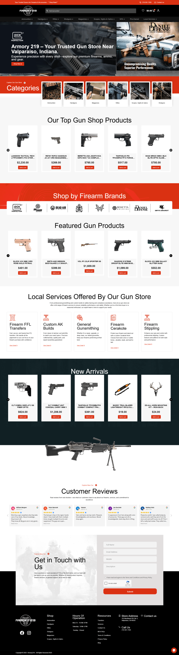 website designer for gun firearm industry